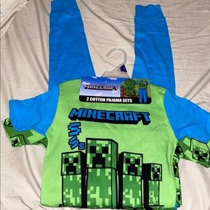 Minecraft Pajama Sets Boys 4 pieces